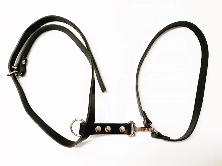 0511 - Szelki na ślady ze skóry