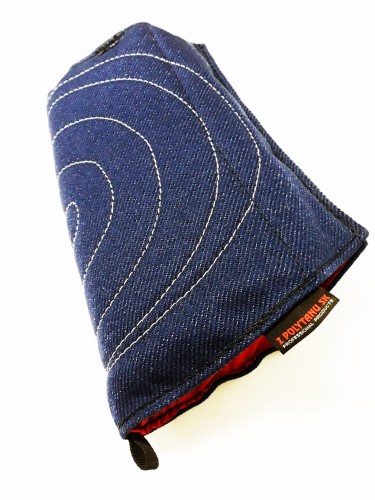 21310004 - Manżeta z uchwytem z materiału ringowego czarna