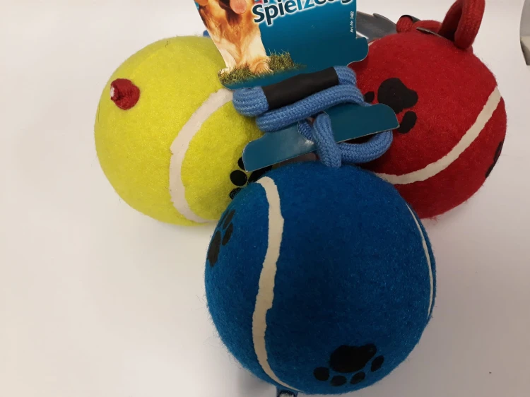 TX3482 - Piłka tenisowa 10cm na sznurku widok1